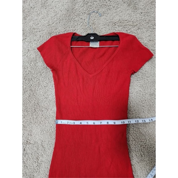 Authentic Christian Dior Vintage Short Dress Red Stretchy - Picture 5 of 12